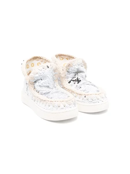 Buty do kostki dziecięce Mou białe