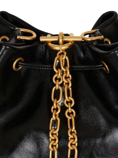 Geanta de piele Balmain din piele negru