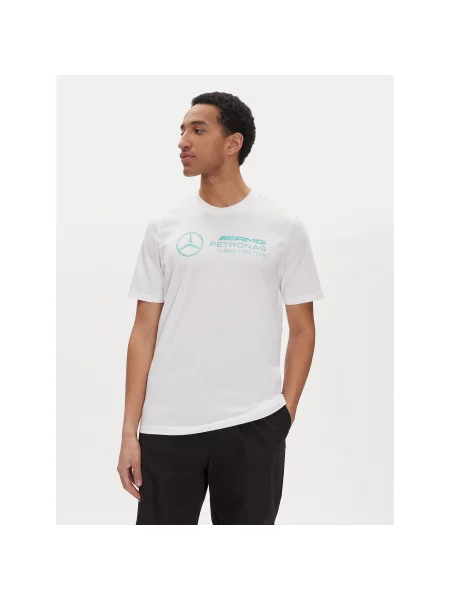Adidas T-Shirt Mercedes AMG Petronas Formula One Team DNA Graphic Regular Fit λευκό