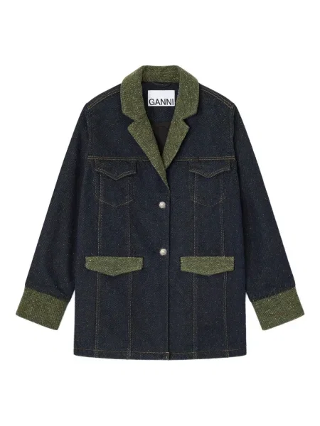 Geacă Ganni albastru