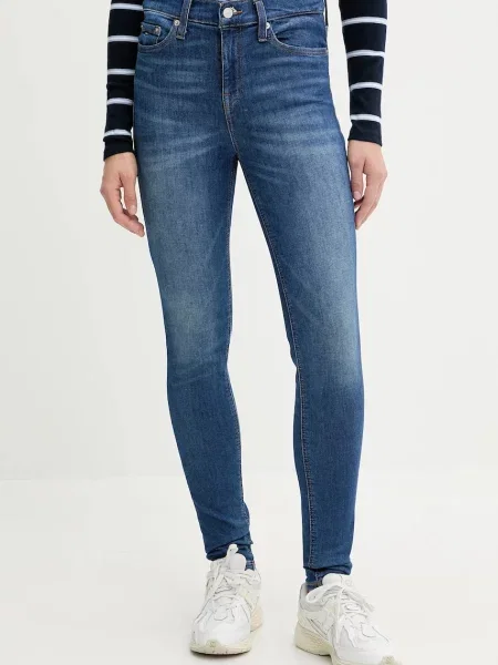 Tommy Jeans Blugi Nora Bleumarin Skinny Fit albastru