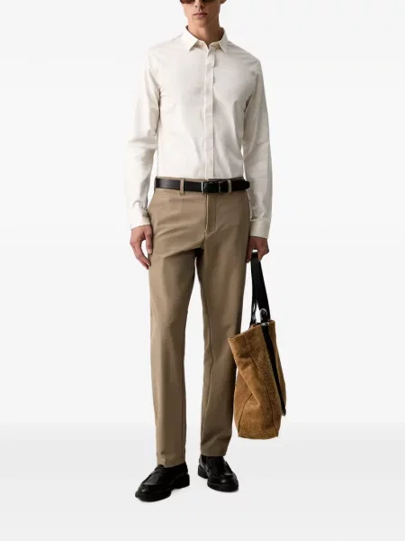 Lung cămașă Armani Exchange cu broderie