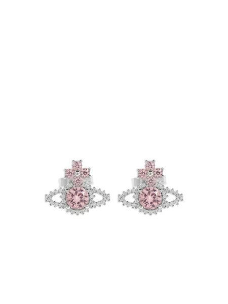 Lniane kolczyki Vivienne Westwood szare