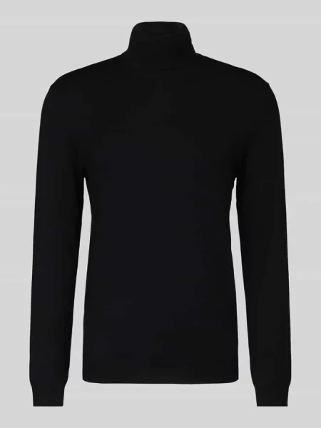 Sweter z golfem o kroju regular fit z mieszanki model WYLER' Only & Sons czarny