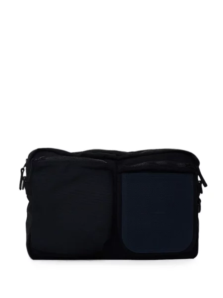 Geantă crossbody Stone Island cu strasuri cu bretele negru