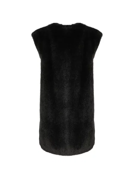 Vestă Herno cu blană negru