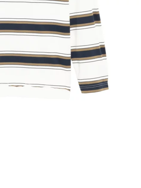 Tričko Feng Chen Wang s kulatým výstřihem bílé