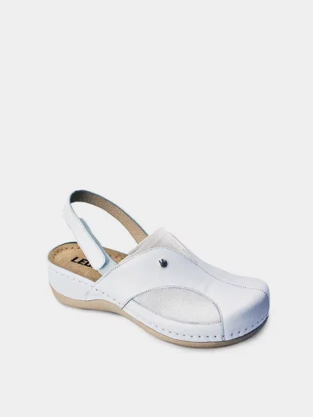 Шкіряне Сабо Leon білий