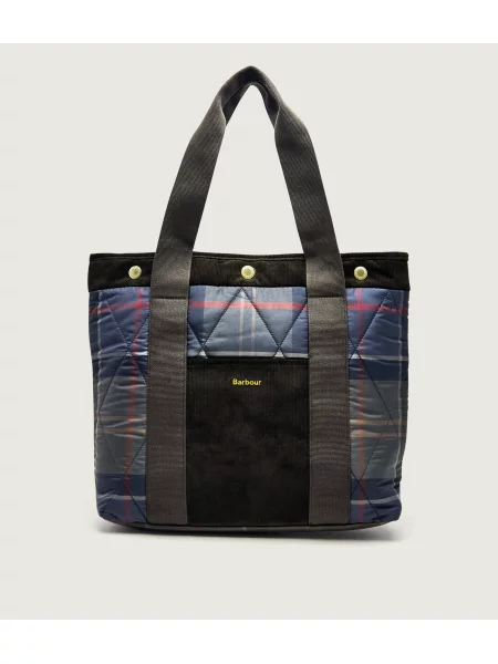 Geantă shopper Barbour de catifea