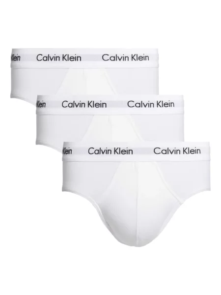 Chiloți multipac Calvin Klein cu autograf alb