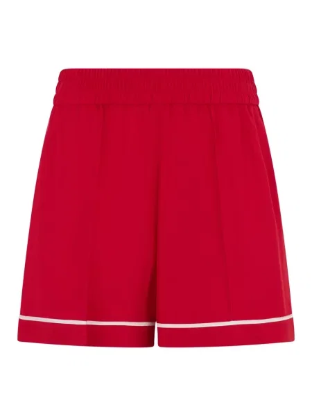 Lniane szorty Red Valentino eleganckie czerwone