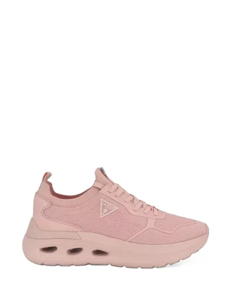Sneakerși Guess tricotate cu pană roz