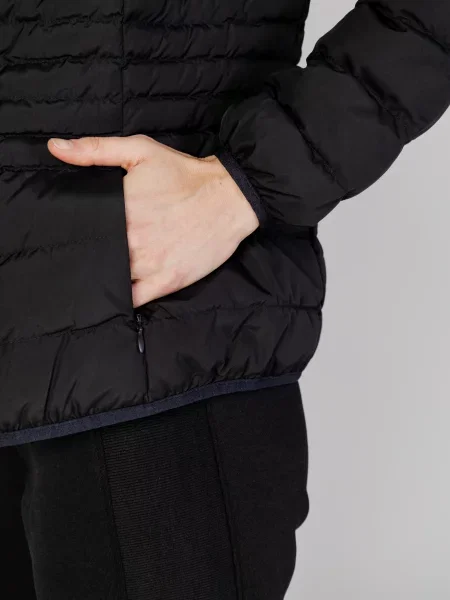 Pikowany kurtka bomber Ea7 Emporio Armani czarny
