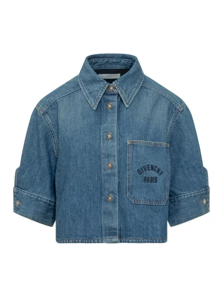 Koszula Givenchy niebieska