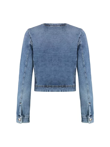 Kurtka jeansowa Pinko niebieska