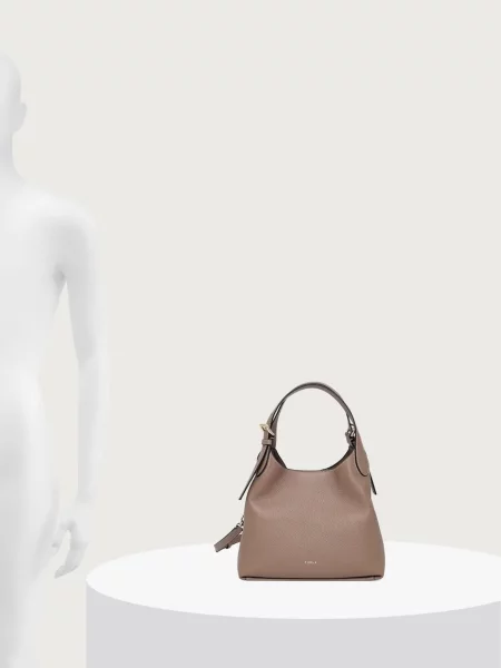 Кожаная сумка хобо Furla