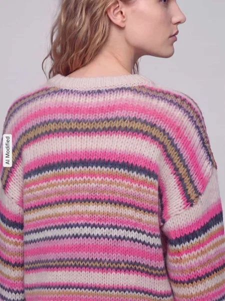 Sweter z przytulnym grubym ściegiem Only biały