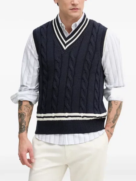 Pulover Benetton cu dungi albastru