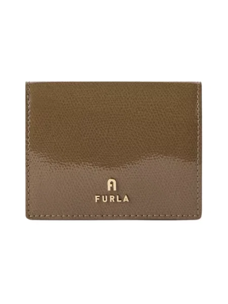 Furla portfel skórzany Camelia S brązowy
