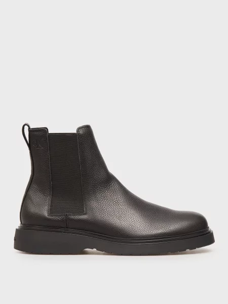 Шкіряні черевики челсі Calvin Klein Jeans чорні