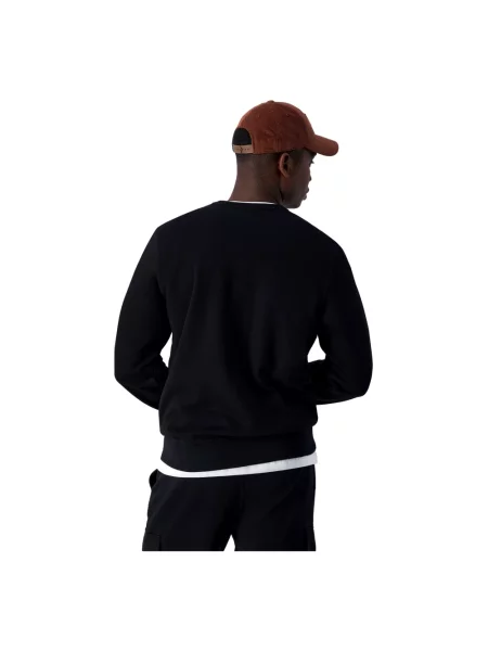 Bluza z naszywanymi metkami z logo Champion czarna