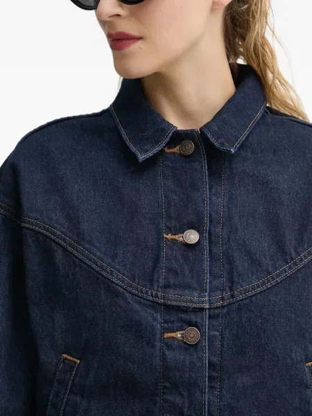 Proste jeansy Levi's 501 w paski ze stretchu dzwony niebieskie