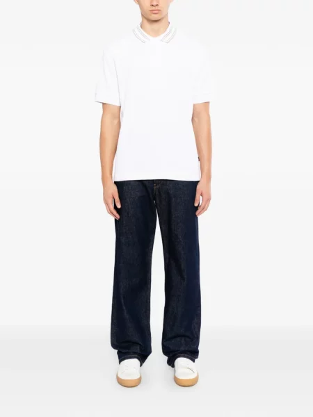 Tricou polo Boss alb