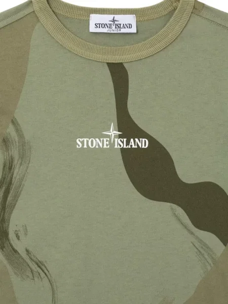 Gyerek póló Stone Island zöld