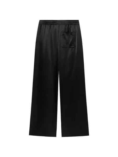 Pantaloni Shanghai Tang de mătase negru
