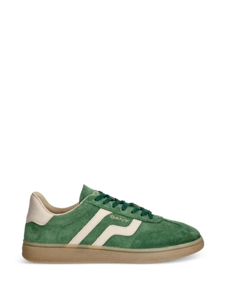 Sneakerși Gant din piele de căprioară verde