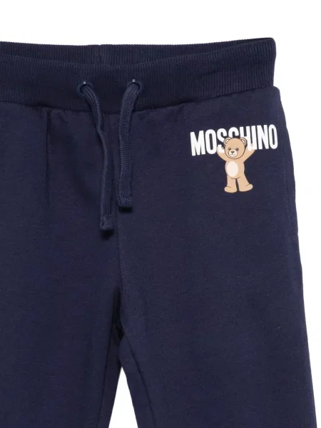 Spodnie dziecięce Moschino niebieskie