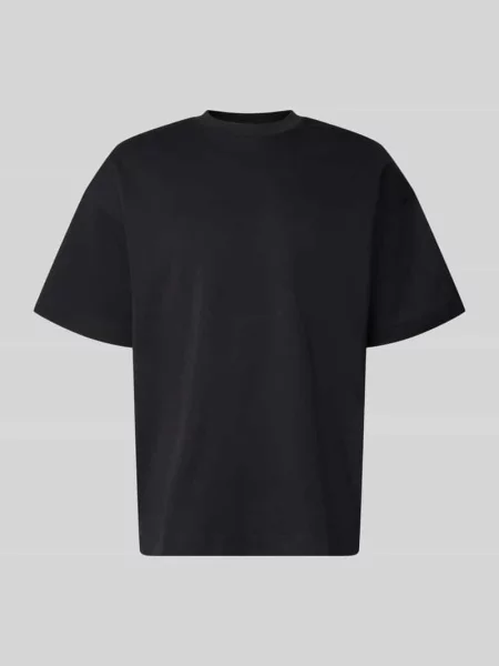 T-shirt z okrągłym dekoltem model BARRON' Jack & Jones czarna