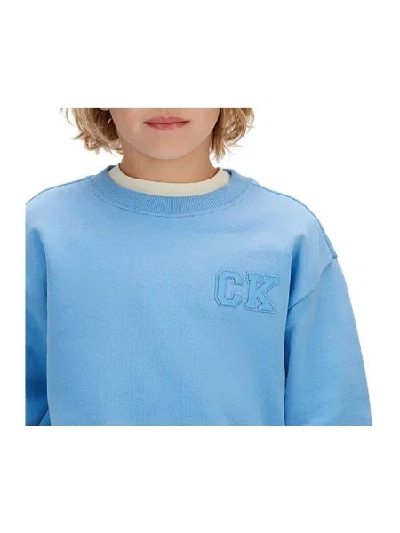 Geacă de blugi copii Calvin Klein Jeans albastru