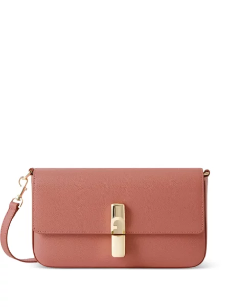 Body Furla din piele roz