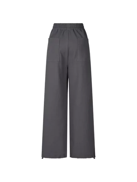 Pantaloni Tomboy cu cordon gri