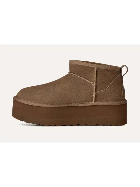 Klasické čižmy Ugg na platforme hnedá
