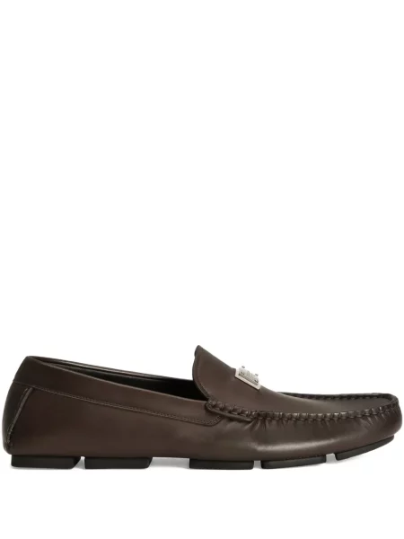 Pantofi loafer Dolce & Gabbana din piele maro