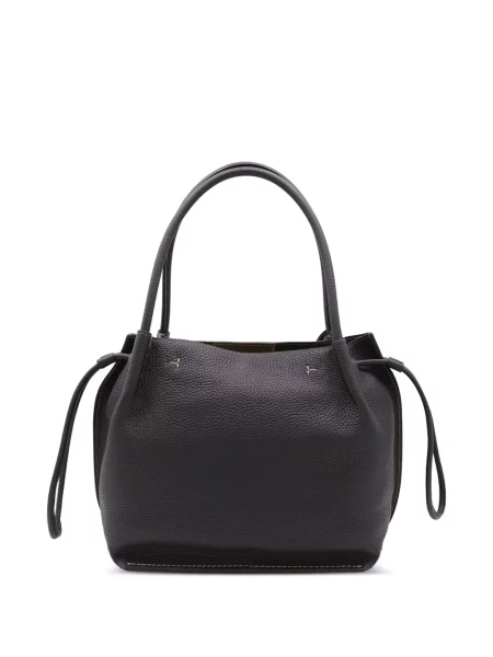 Geanta de piele Tod's din piele negru
