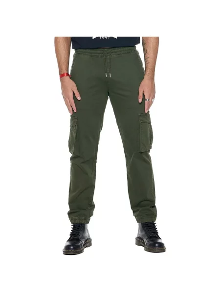 Pantaloni cargo Leone 1947 verde