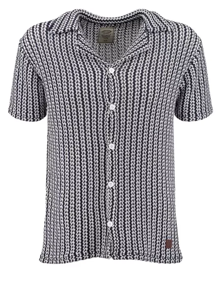 Key Largo Cămașă Bornholm albastru închis alb