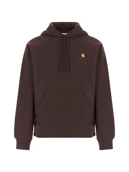 Hanorac cu glugă Carhartt Wip cu broderie roșu