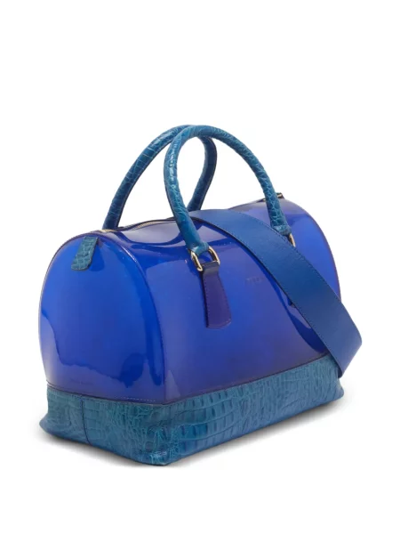 Shopper kabelka Furla modrá
