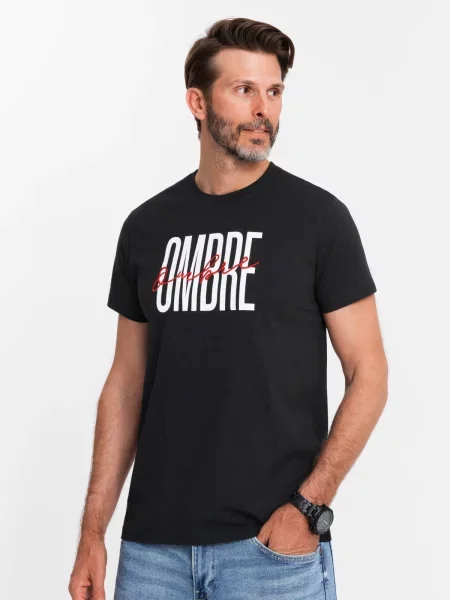 Tricou Ombre cu broderie