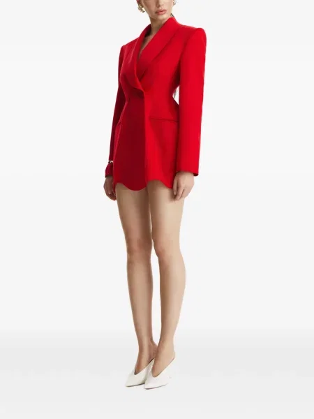 Rochie mini Benedetto asimetrică roșu