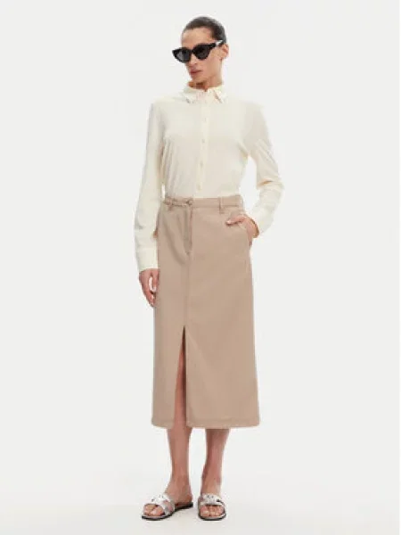 Tommy Hilfiger Midi sukně béžová