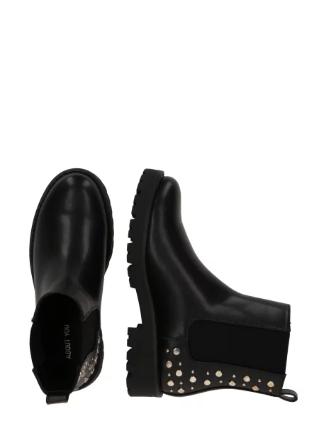 ABOUT YOU Botine Jolina' negru