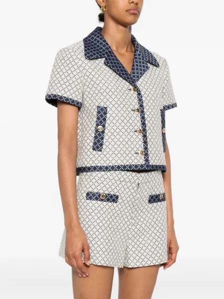 Scurt geacă Gucci cu imprimeu geometric