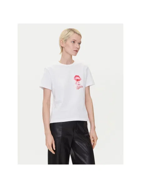 HUGO Majica Relaxed Fit bela