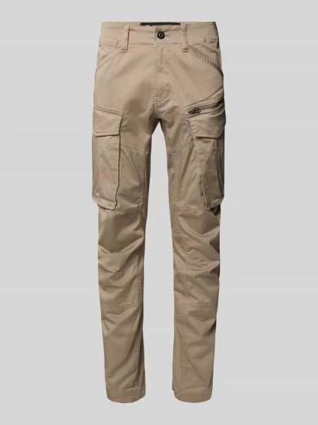 Spodnie cargo o kroju regular tapered fit z dodatkiem streczu model ‘Rovic’ G-star Raw beżowe