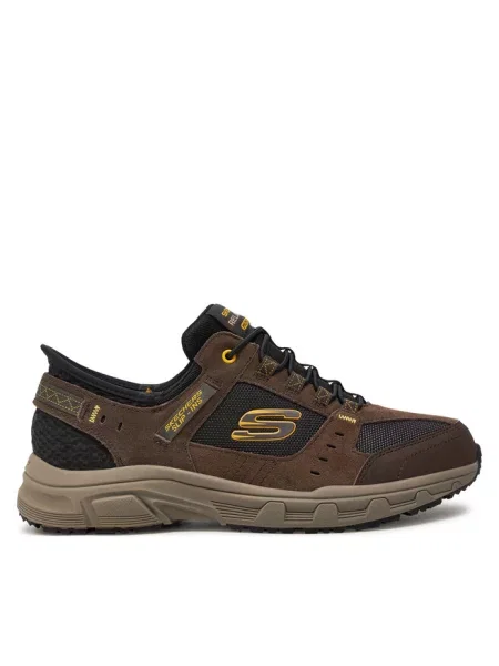 Sneakersy Skechers brązowe